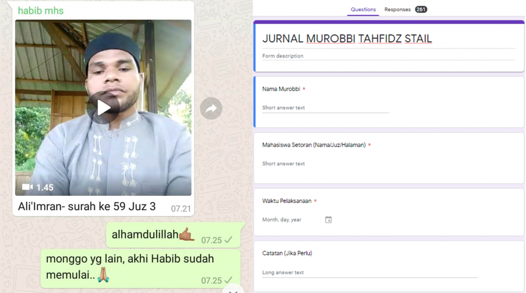 Setoran Online Tahfidz STAIL