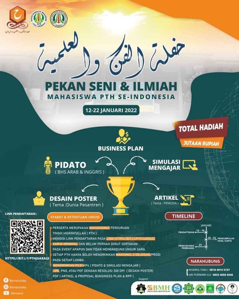 Pekan Seni & Ilmiah antar Mahasiswa PTH se-Indonesia.